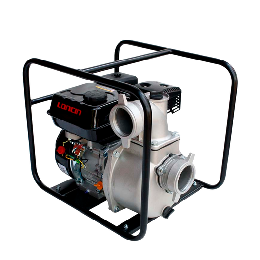 Motobomba Loncin 3"X3" 1000 L/MIN Motor a Gasolina (5,5 HP) LC80ZB20-3.1QA